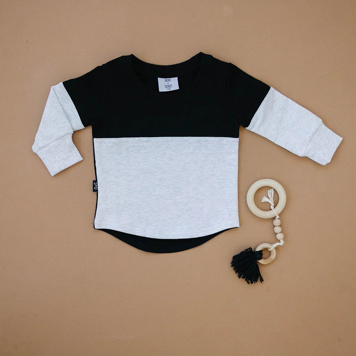 COLORBLOCK LONG SLEEVE TEE
