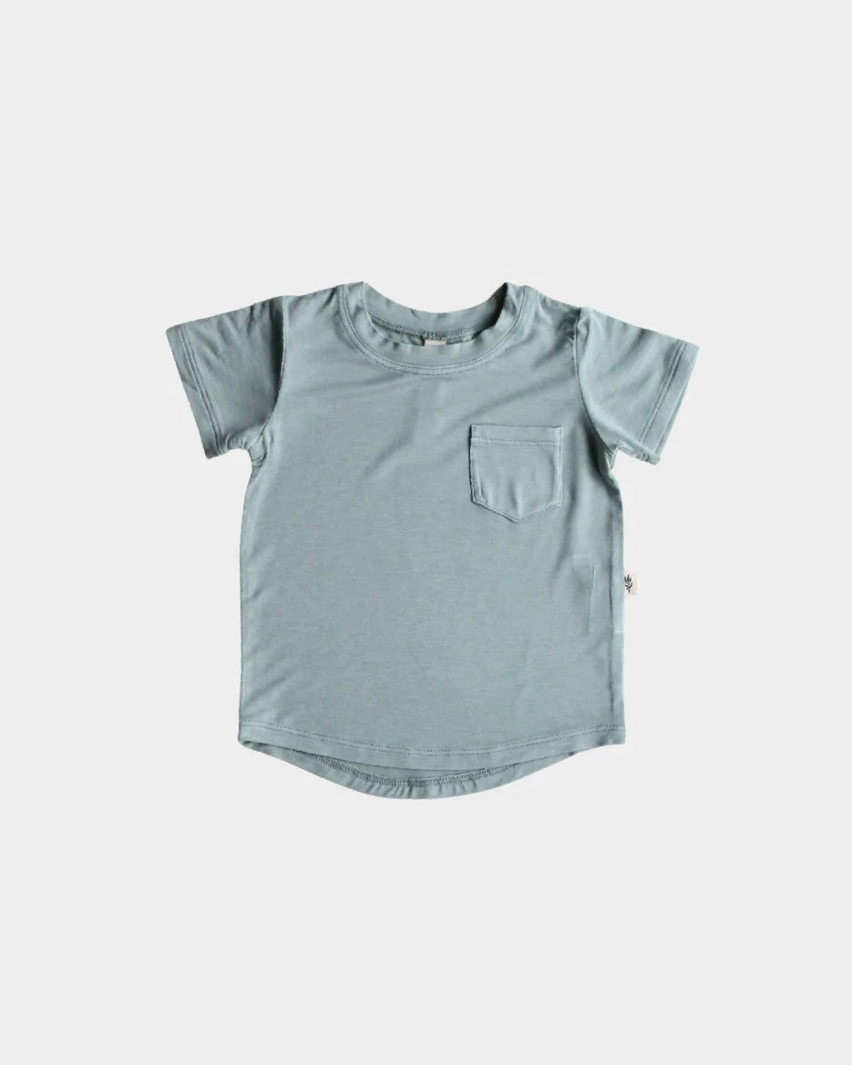 LIGHT BLUE POCKET TEE