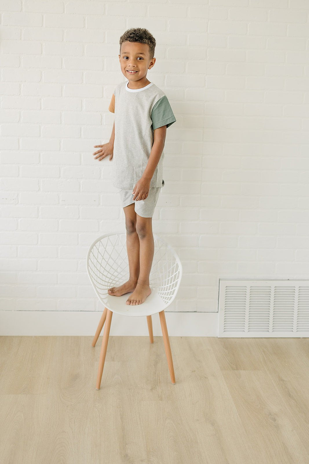 MODERN COLOR BLOCK SHORT SET